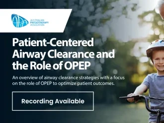 Patient-Centered Airway Clearance and the Role of OPEP -  man and son on bike