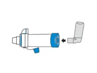 Insert inhaler into the back of the AeroChamber*