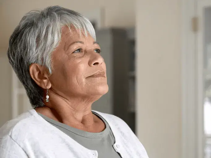 women breathing deeply