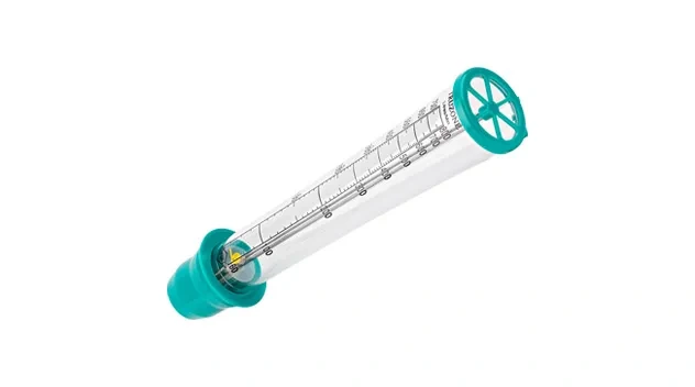 Truzone peak flow meter viewed on an angle