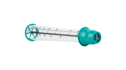 Truzone peak flow meter viewed by a front angle