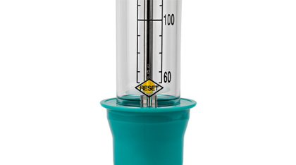 Truzone peak flow meter front view close up