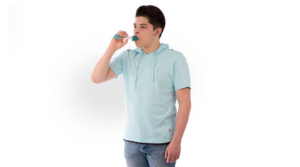 TruZone Peak Flow Meter being used by a man