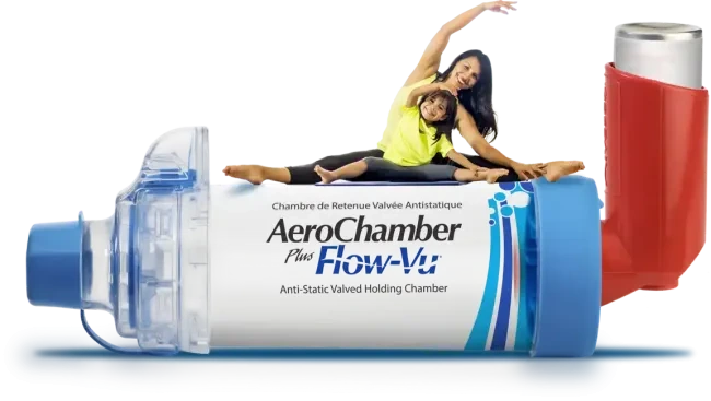 a woman and child stretch