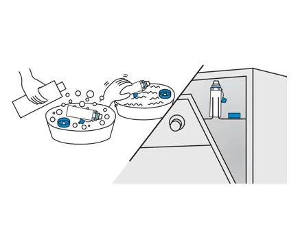 How to clean step 2