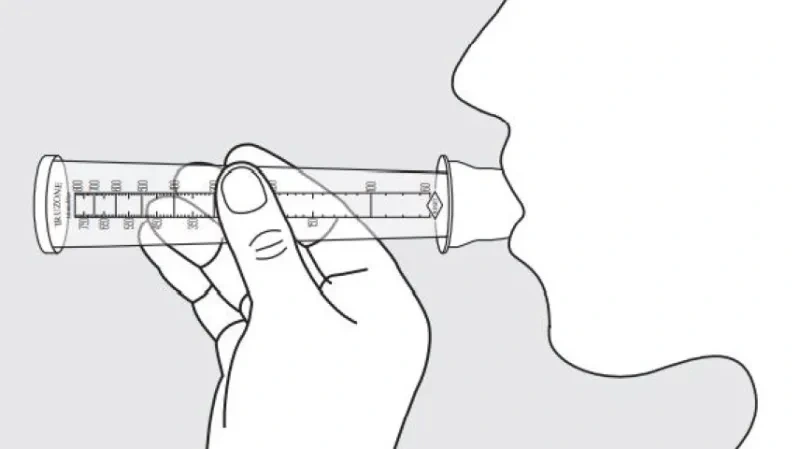 truzone peak flow meter how to use step 3