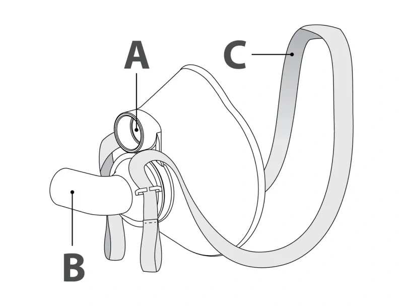 ComfortSeal Mask with Straps - Instructions for use