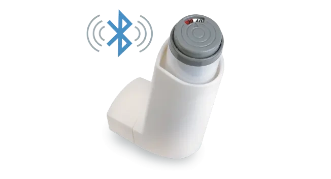 aerocount etmai smart dose counter with bluetooth icon