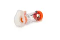 AeroChamber Plus Flow Vu Chamber orange infant mask three quarter view